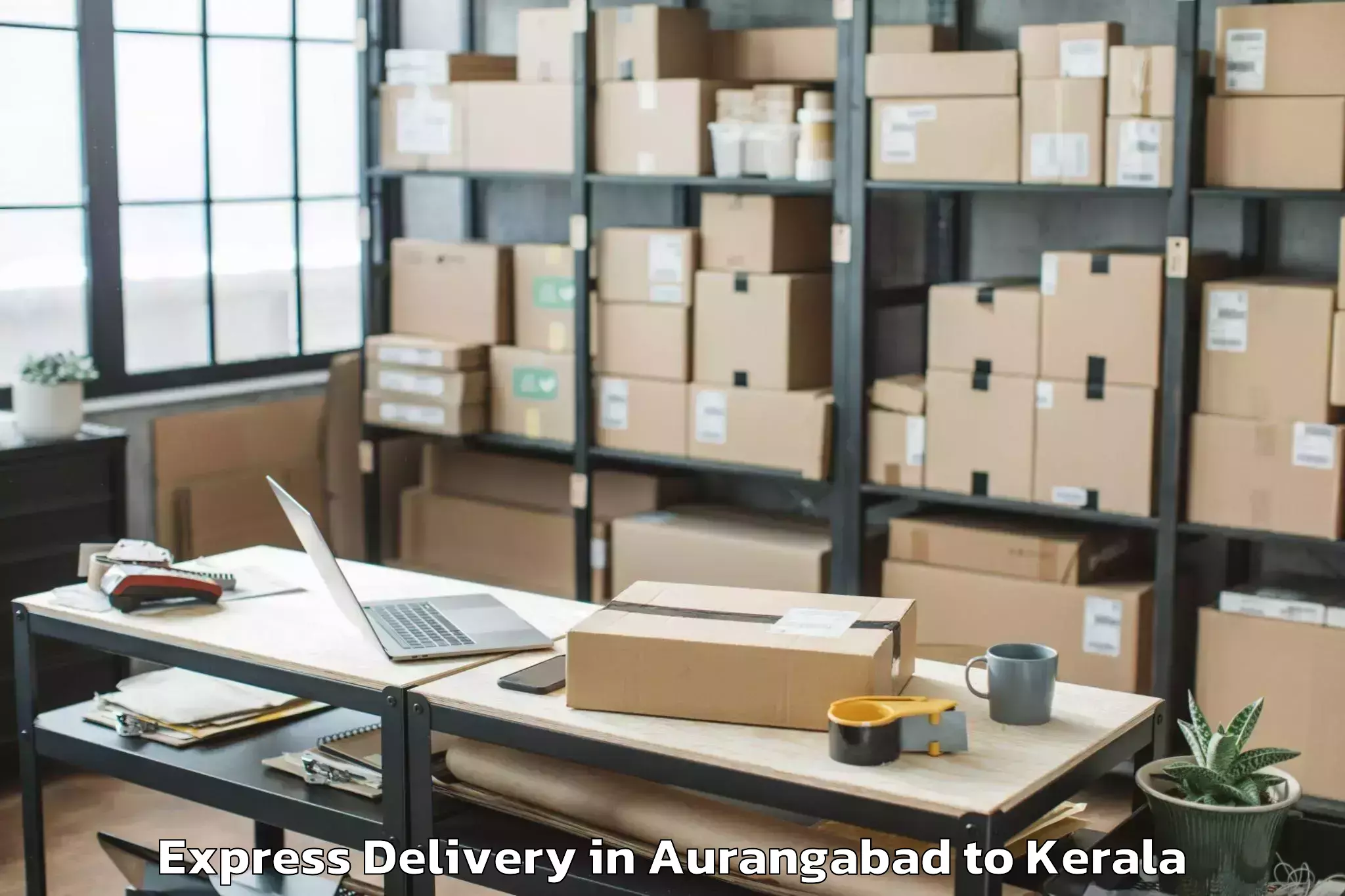 Book Aurangabad to Venjarammoodu Express Delivery